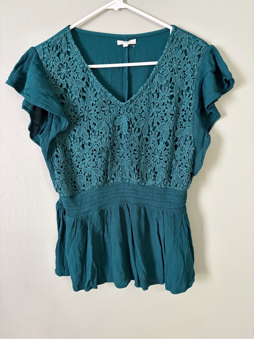 Women’s Large Teal Blouse